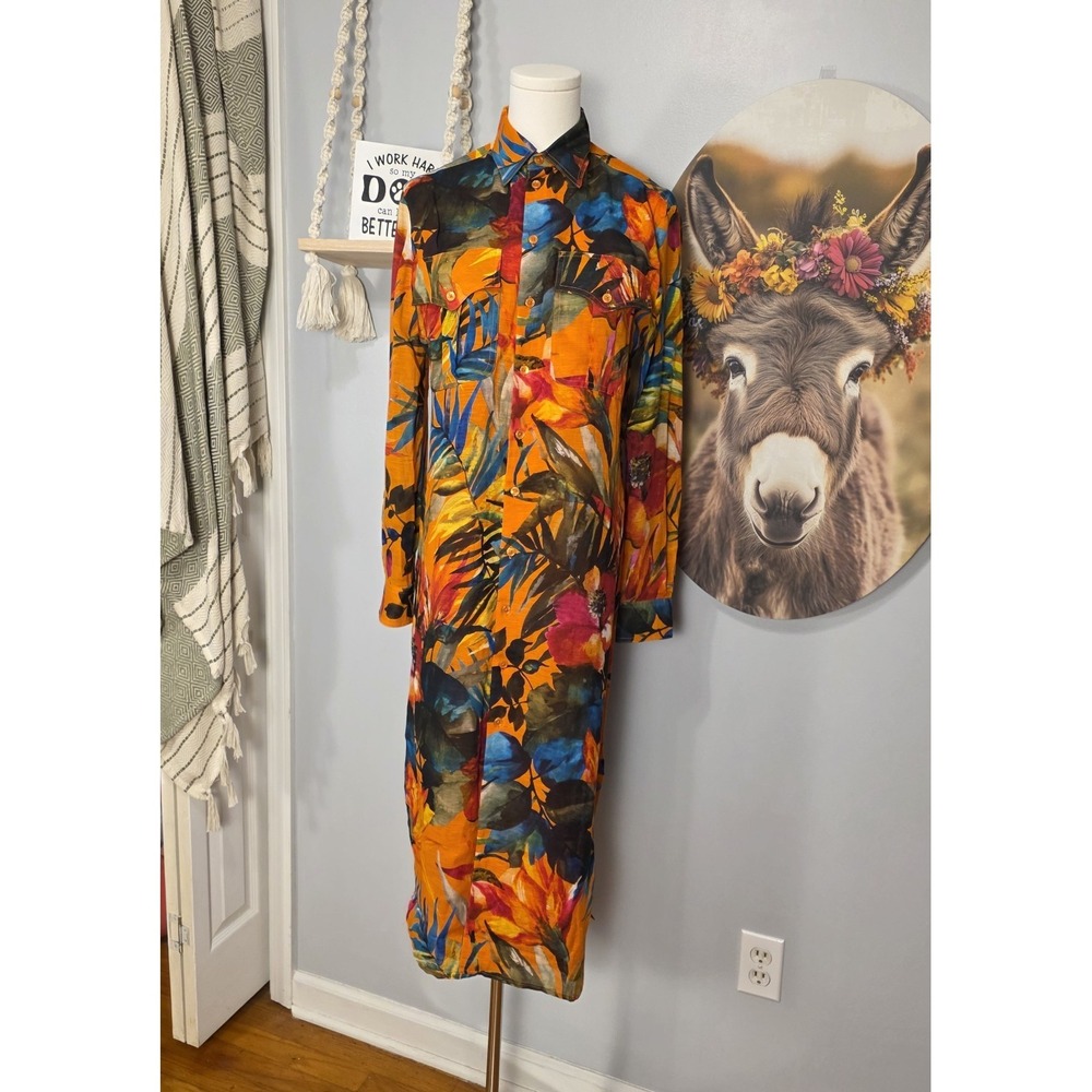 Ralph Lauren Purple Label Seneca Linen Voile‎ Day Dress Size 4 Hawaiian $2,290